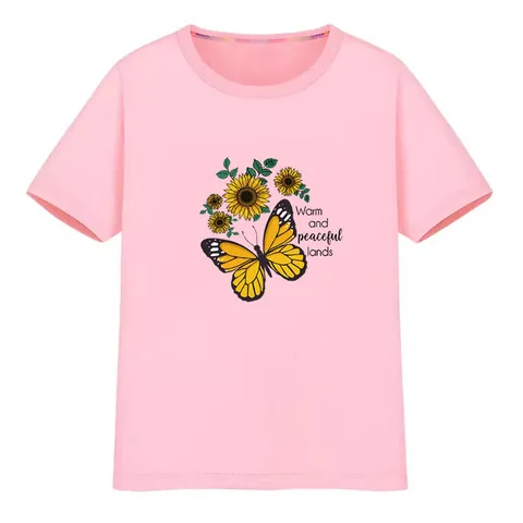 Sonnenblume Schmetterling Wärmeübertragung Patches Für Kleidung DIY Aufbügeln Sticker Für T-Shirts Taschen Waschbar Dekor
