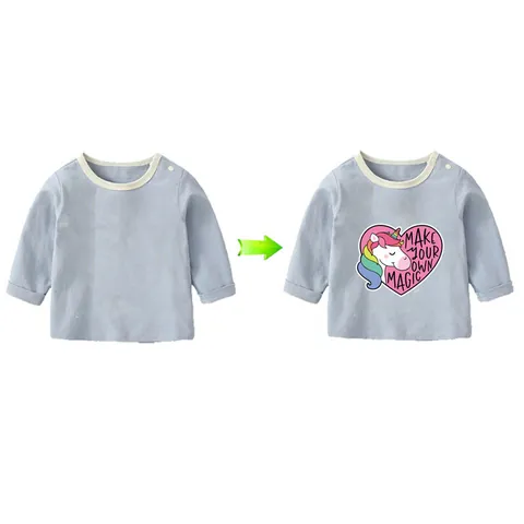 Parches de Transferencia de Calor con Letra de Unicornio Para Ropa Pegatinas Para Planchar DIY Apliques de Dibujos Animados Lavables Para Decoración de Camisetas Bolsos