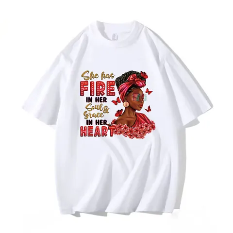 Black Girl Heat Transfer Patches for Clothing DIY Iron on Stickers Washable Decorative Appliques for T-Shirts Bags Hoodies