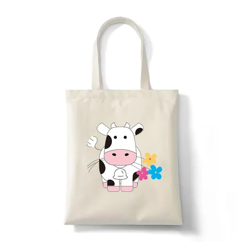 Cartoon Cow Heat Transfer Patches Iron On Decals For Clothing Bags DIY Washable Offset Printing Cute Animal Decorative Applique PET Film