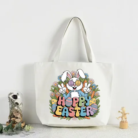 Easter Heat Transfer Decals Iron-On Patches Colorful Bunny Egg Chick Patterns For Clothing T-Shirt DIY Decoration Washable Heat Transfer Sticker