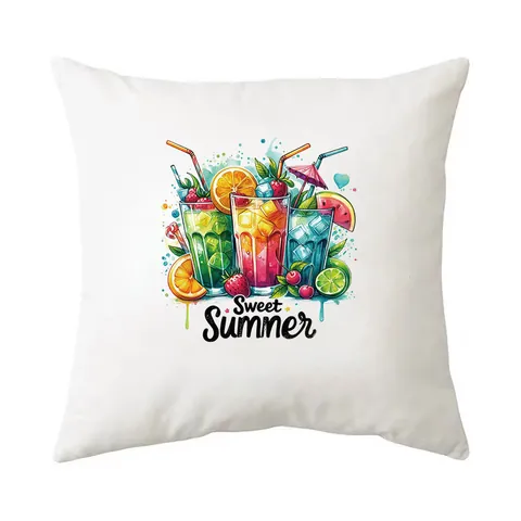 Patch de Transfert Thermique Crème Glacée d'Été DIY Vêtements Lavable DTF Transfert Thème Vacances à la Plage Impression Offset Appliqué