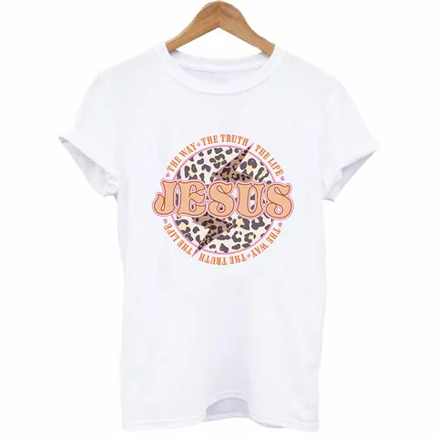 Patchs de Transfert Thermique en PET Polyuréthane pour T-Shirt DIY Lettres Inspirantes Motif Léopard Décor de Vêtements Lavable