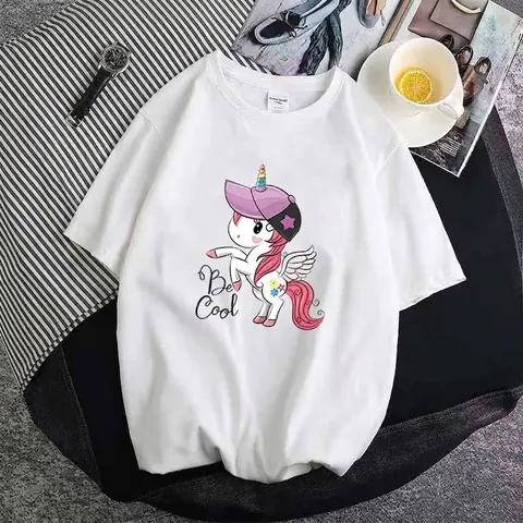 Cartoon Unicorn Owl Heat Transfer Patches Colorful Iron On Appliques For T-Shirt Clothing DIY Decoration Washable Stickers