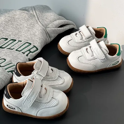 Kids German Army Trainer Sneakers Toddler Breathable GAT Style Casual Walking White Shoes Boys Girls Soft Sole Anti Slip Footwear