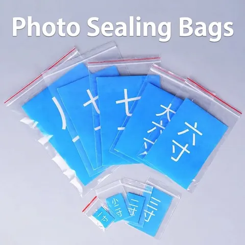 Clear Plastic Self Sealing Bags Small PE Reclosable Zipper Pouches For Photos Jewelry Items Storage Transparent Organizing Bags