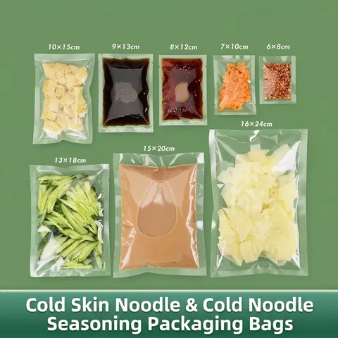 100-1000Pcs Transparent PET PE Composite Food Grade Sealer Bags Heat Sealed Thickened Easy Tear Leakproof Sauce Liquid Packaging Bag For Kitchen