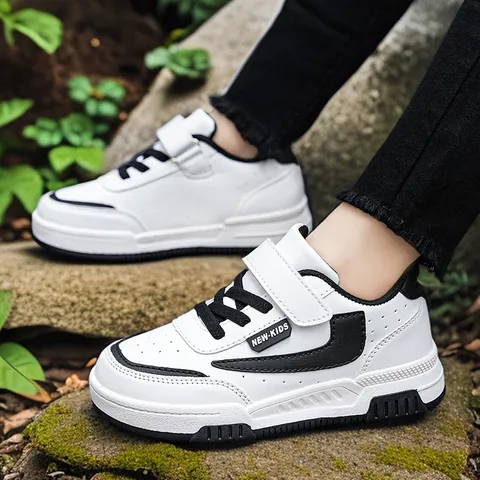 Children's Casual Board Shoes Fashion Korean Style Breathable Lightweight School Sneakers For Big Kids Boys Girls