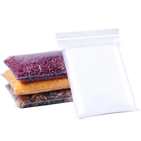 Extra Thick Transparent Food Grade PE Ziplock Bags Reusable Moisture Proof Heavy Duty Sealable Packaging Storage Bags For Grains