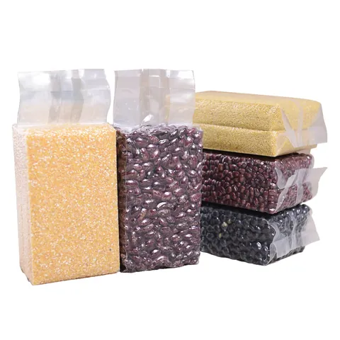 Thickened Transparent Vacuum Sealer Bags For Rice Grains Food Grade Nylon PE Side Gusseted Storage Bag Home Kitchen Organizer