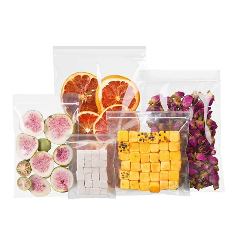 Sacs Ziploc en Polypropylène Haute Transparence Épaissis Qualité Alimentaire Refermables Pour Emballage Thé Fruits Snacks