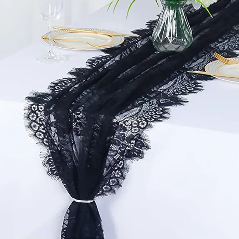 Französisch Vintage Weiße Spitze Tischläufer 3D Floral Bestickt Rechteckige Tischdecke Für Hochzeit Party Haus Dekor Tischplatte