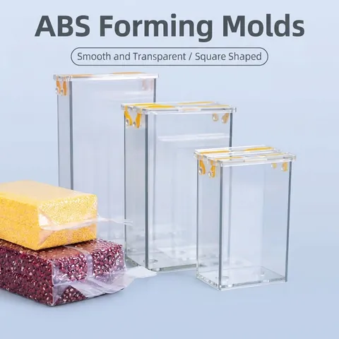 Transparent ABS Rice Brick Vacuum Packaging Mold For 500g 1kg Grain Shaping Tool Durable Household Food Sealing Brick Mold