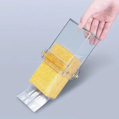 Transparent ABS Rice Brick Vacuum Packaging Mold For 500g 1kg Grain Shaping Tool Durable Household Food Sealing Brick Mold