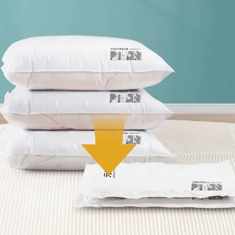 Vacuum Storage Bags For Clothes Comforters Pillows Space Saving Compression Bags PA PE Material For Home Travel Organization