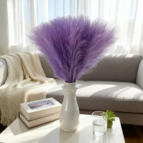 Nordic Artificial Pampas Grass Silk Reed Feather Branches For Living Room Wedding Decoration Home Decor Photo Props