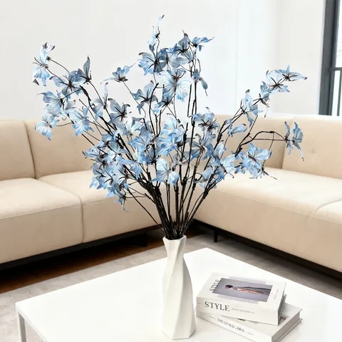 Traumhaft Künstliche Schmetterlingsblume Anordnung Seidenblume Ast Verdorrter Ast Für Zuhause Hochzeit Garten Schaufenster Dekoration