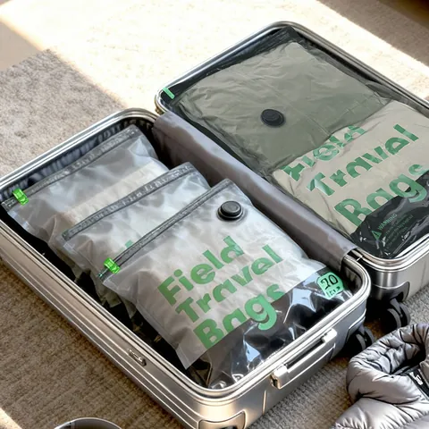 Frosted Vacuum Storage Bags For Clothes Travel Suitcase Space Saving Heavy Duty PA PE Compression Bags For Wardrobe Sorting