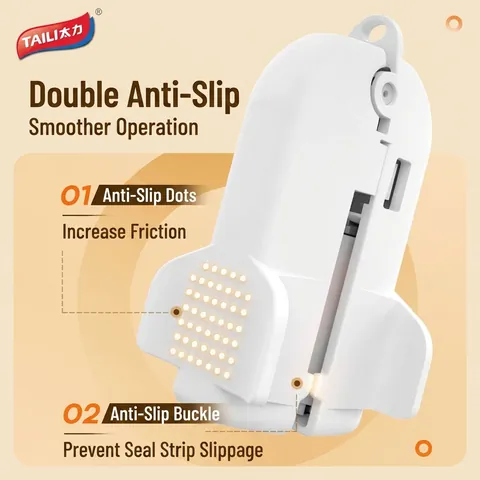 Clip di Sigillatura Universale a Rullo in Plastica PP Forma di Razzo per Sacchetti Sottovuoto e Sacchetti Alimentari Cucina