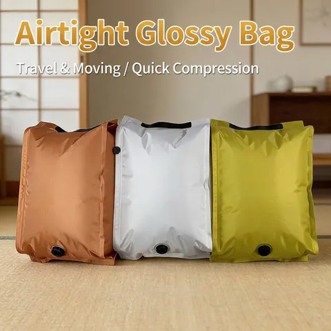 Airtight Thickened Vacuum Compression Storage Bag For Comforter Clothes Pillows Travel Reusable Space Saving Organizer Bag