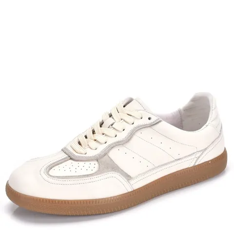 Men's Retro GAT Shoes First Layer Cowhide Leather Casual Board Shoes Gum Sole Stitched Low Top Sneakers Fashion Versatile