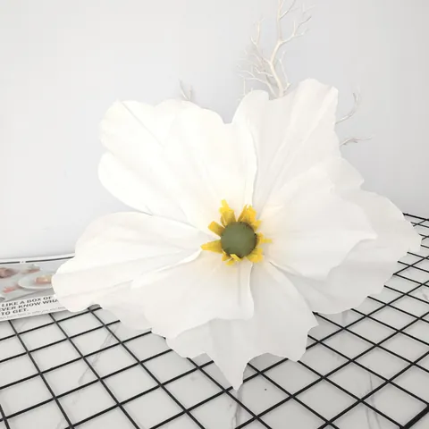 Gran Amapola de Papel Crepé DIY Hecha a Mano Flor Gigante Artificial para Centro Comercial Boda Escenario Decoración de Escaparate Colores Macaron