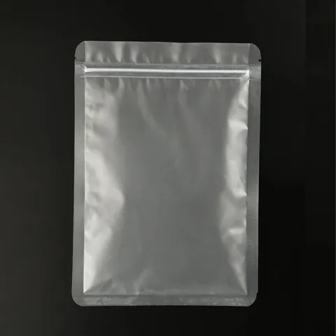 Frosted Matte Transparent Self Sealing Food Packaging Bag Thickened Moisture Proof Ziploc Storage Bag For Candy Snacks Nuts