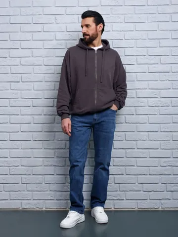 Men Cotton Tencel Denim Jeans Thin Summer Straight Leg Cool Grey Light Dark Blue Casual Commuting Long Pants Fashion Trousers