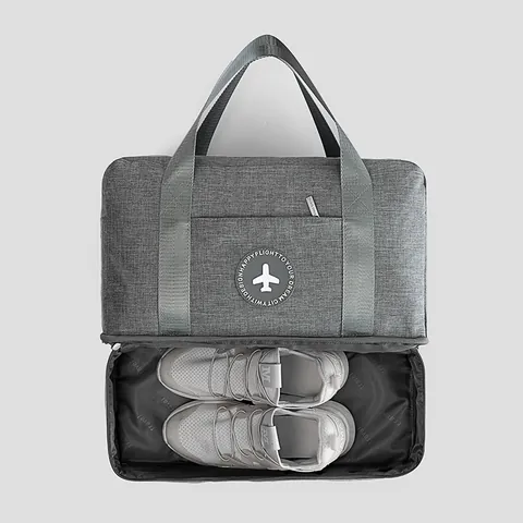 Grand Capacité Imperméable Tissu Oxford Sac de Voyage Duffle Séparation Humide et Sèche Sport Fitness Bagages Sac à Main