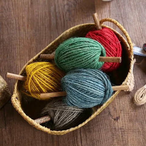 Natural Colored Jute Rope Roll 2mm Braided Twine Cord For DIY Handmade Crafts Gardening Decoration Gift Wrapping Ribbon