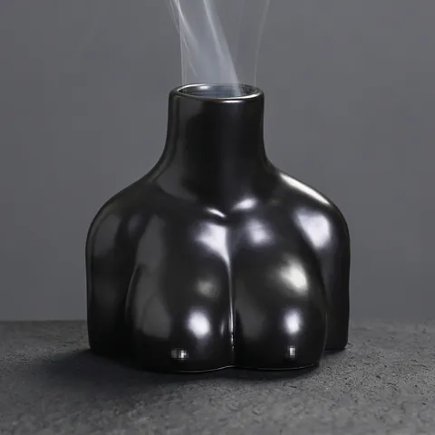 Noords Creatief Body Art Keramiek Wierookbrander Minimalistisch Mat Torso Standbeeld Palo Santo Salie Houder Zen Home Decor Sculptuur