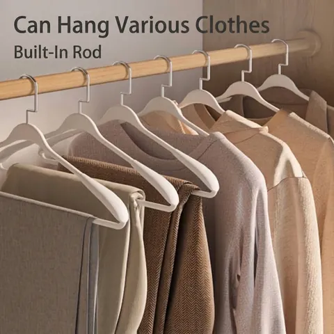 Cintre à Épaules Larges Sans Trace Antidérapant Mat en PP pour Costumes Manteaux Vestes Lourdes Organisation de Garde-robe