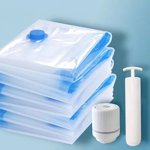 Vacuum Compression Bags Transparent Thickened Clothes Storage Bags Space Saving Bags For Quilt Blanket Clothing Organization