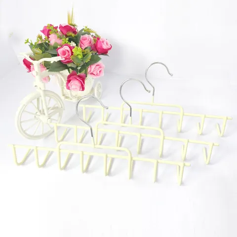 Multi-functional Wardrobe Accessory Hanger Multi-hook Dipped Steel Rack For Belts Ties Camisoles Scarves Space Saving Organizer