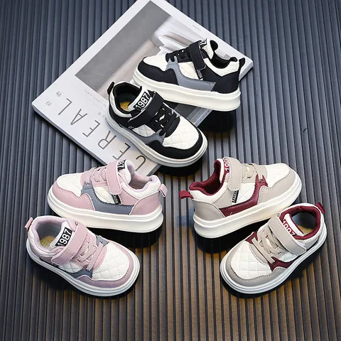 Kinder Casual Board Schuhe Gesteppte Kunstleder Kleinkind Sneaker Rutschfeste Atmungsaktive Laufschuhe Für Jungen Mädchen Alltag Schule