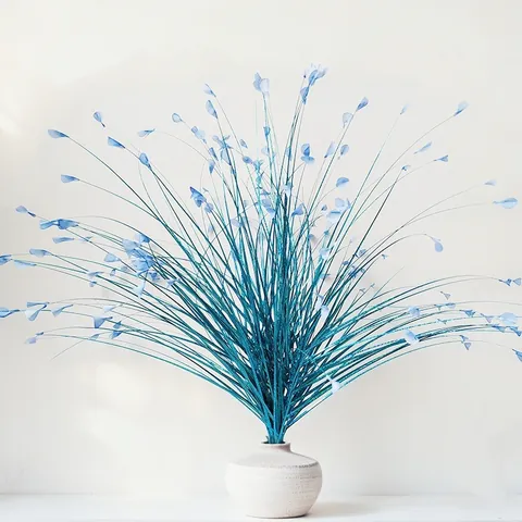 Kunstmatige Pauwengras Bloemstuk Gedroogde Bloem Tak Voor Bruiloftszaal Decor Etalage Kunstgras Bundel