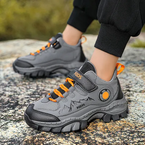 Scarpe da Trekking per Bambini Ragazzi Ispessite Calde Antiscivolo Sneakers Grandi Bambini Scarpe Sportive Autunno Inverno