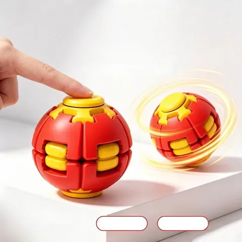 Decompression Fidget Spinner Ball Toy For Adults Kids Stress Relief Rotating Ball Mechanical Telescopic Sensory Desktop Toy