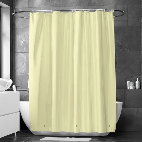 Waterproof Thickened PEVA Shower Curtain with Hooks Mold Resistant Heavy Duty Bathroom Curtain for Tub Stall Decor
