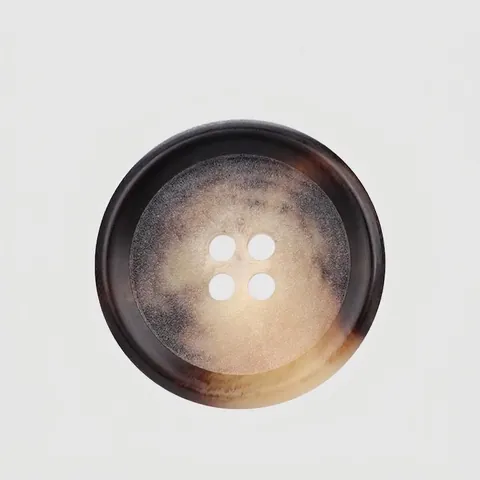 Premium Resin Buttons For Suits And Coats Vintage Tortoiseshell Horn Pattern Round Four-Hole Buttons For Apparel DIY Sewing Accessories