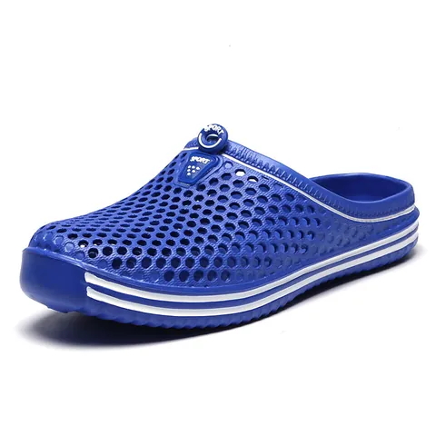 Summer Unisex Hollow Out Sport Clogs Sandals Breathable Outdoor Beach Slippers Lightweight PVC EVA Slip On Shoes Large Size