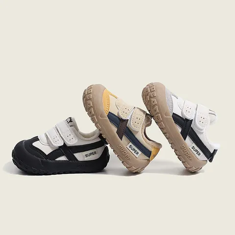 Toddler Boys Girls Winter Warm Sneakers Fleece Lined Baby First Walker Shoes Anti-Slip Hook And Loop Kids Casual Outdoor Sport Shoes