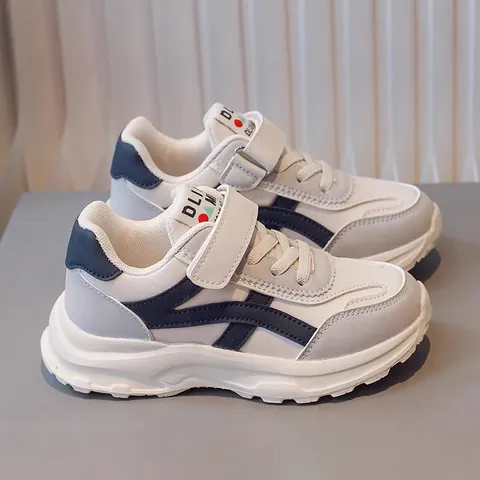 Girls Fashion Sneakers 2025 Spring Autumn Kids Casual Running Shoes Student Soft Sole Warm Plush Lined Sports Shoes