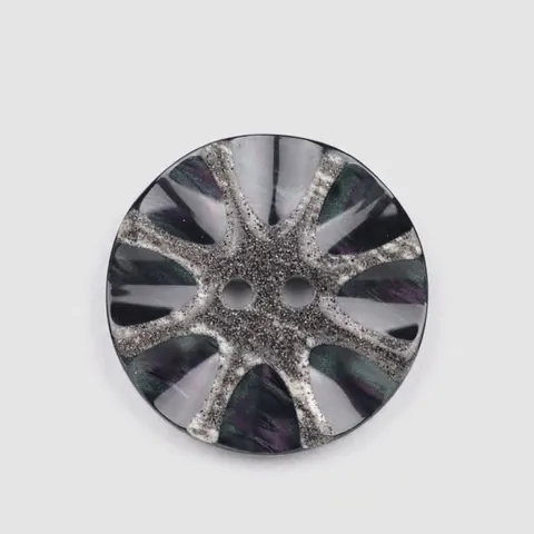 High End Japanese Resin Buttons For Sewing Clothing Luxury Two Holes Marble Texture Starry Design For Coat Sweater Suit