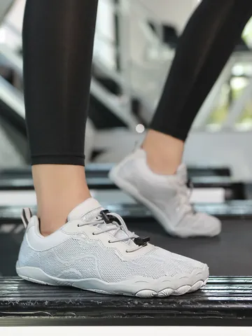 Breathable Mesh Barefoot Shoes For Men Women Wide Toe Box Lightweight Training Shoes Non-Slip Rubber Sole Gym Fitness Yoga Sneakers