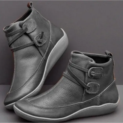 Stivaletti Martin Bassi Casual da Donna Retro in Pelle PU Stringati per Donna Inverno Autunno All'aperto Tempo Libero Scarpe Sportive