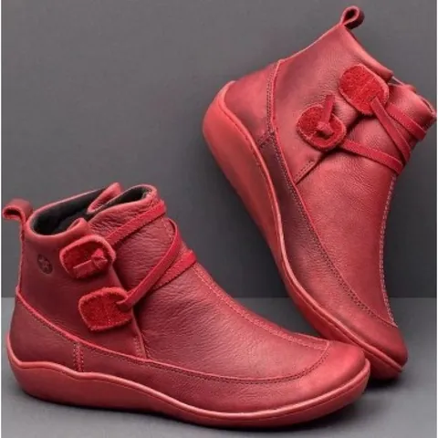 Stivaletti Martin Bassi Casual da Donna Retro in Pelle PU Stringati per Donna Inverno Autunno All'aperto Tempo Libero Scarpe Sportive