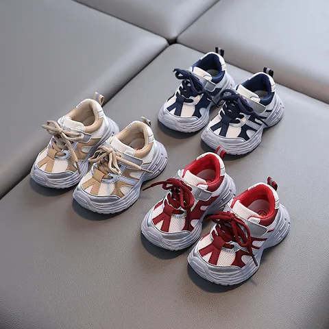 Toddler Baby Sneakers Breathable Mesh Soft Sole Non Slip Hook And Loop Kids Casual Shoes For Spring Autumn Girls Boys