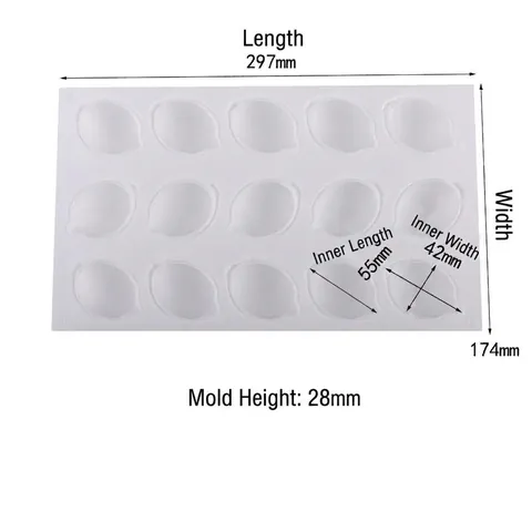 Silicone Lemon Shape Mold For Baking Mousse Dessert Chocolate Cake Decorating Flexible DIY Candle Soap Making Kitchen Tool