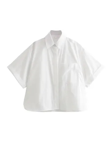 Women Casual Polyester Lapel Single Breasted Short Sleeve Shirt With Pocket Stripe Solid Color Urban Commute Fashion Top Blouse